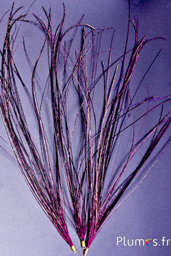 Hanger pauwendraad - 15-28 cm - fuchsia-natuurlijk groen